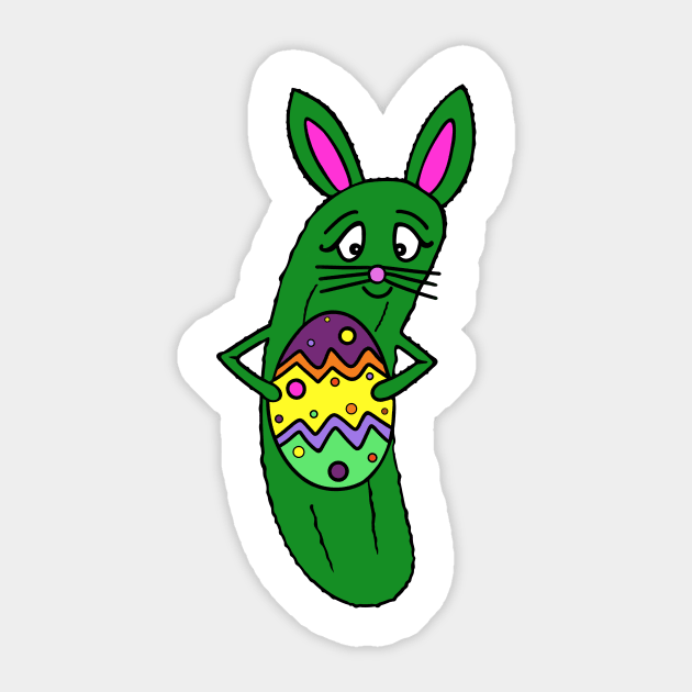 HAPPY Easter Dill Pickle Sticker by SartorisArt1